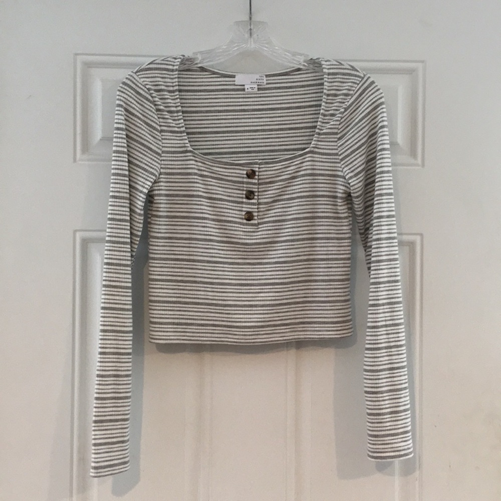 Ten Sixty Sherman Striped Square Neck tee